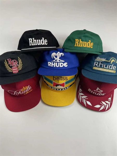 

rhlimited rhude baseball cap flat brim cap, Blue;gray