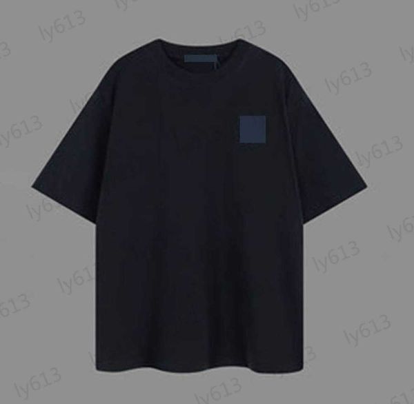 

luxury black mens designer spring summer leisure fashion loose versatile digital brand printing design pure cotton round neck short sleeve, White;black