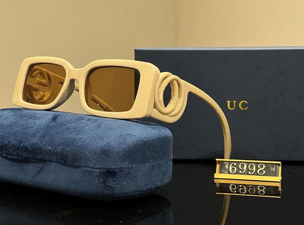 

retro box sunglasses fashion designer men's and women's sunglasses smu6998 plate high beauty sunshade uv400 like g glasses