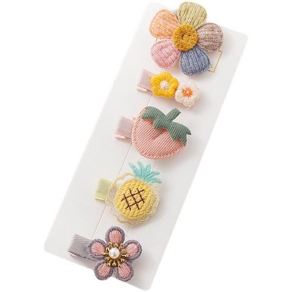 

girls hair accessories hairclips bb clip barrettes clips cartoon cute headdress children's baby does not hurt bow e21575, Slivery;white