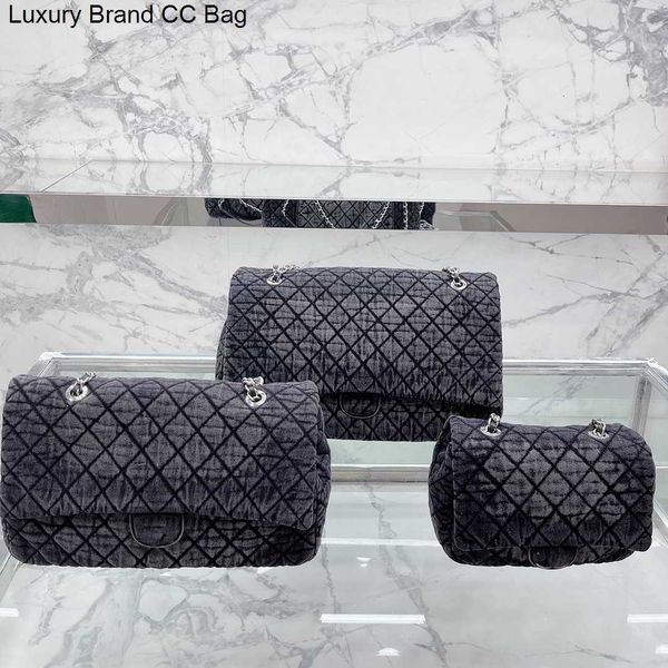 

bags cc shoulder quality bags classic collection high flap shoulder denim france brand women metal hardware adjustable strap crossbody bag f