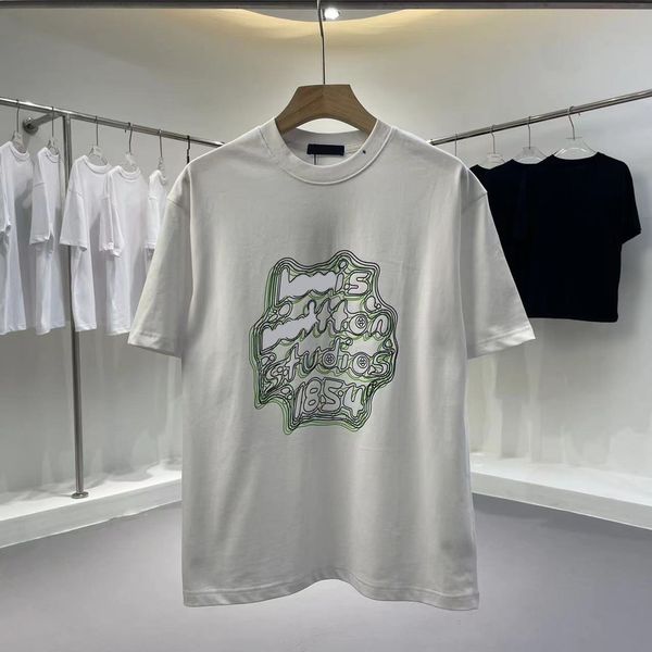 

summer new mens designe t shirt chest letter tshirt t shirts designer clothes sportwear men and women tee shirts, White;black