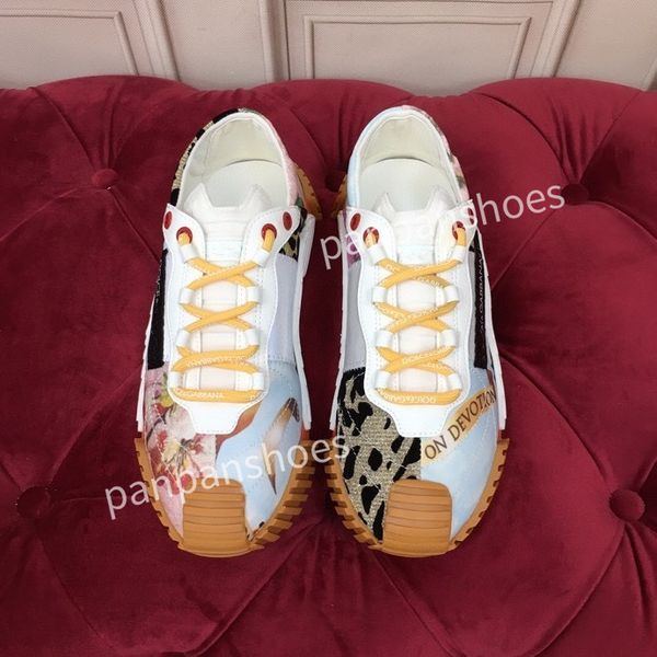

brand casual shoes mens designer leather lace-up sneaker fashion lady flat running letters shoes platform gym sneakers2023, Black