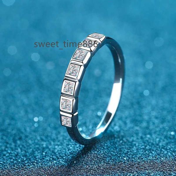 

925 sterling silver ring seven princess row ring princess moissanite ring