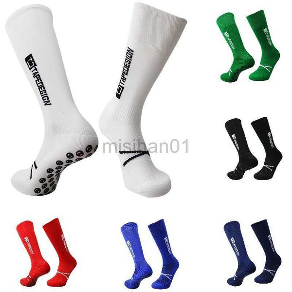 

3pc men's socks long non-slip football grip socks basketball yoga y23, Black