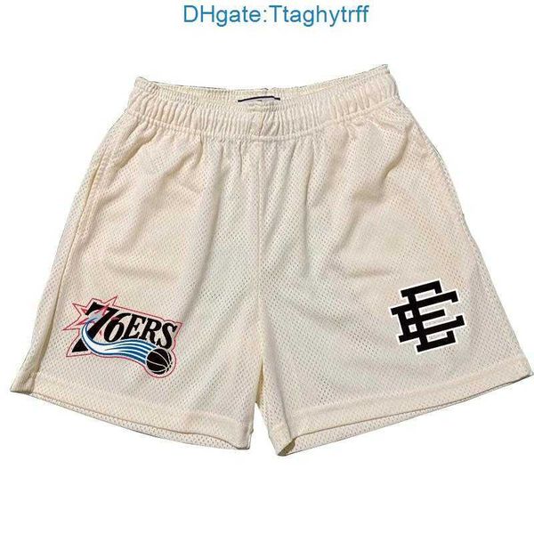

men's shorts mens sports casual eric emanuel ee summer quick dry mesh beach sweatpants gym fitness bodybuilding short pantsmen's n, White;black