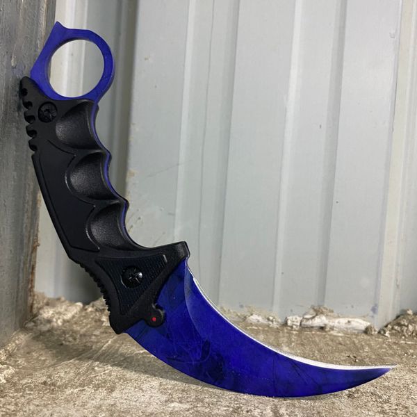 

ek sapphire fulltang csgo knifes karambit hunting camping pocket knife survival tactical outdoor fixed blade claw knife counter strike gamma