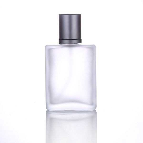

100pcs/lot 30ml gray cap frosted clear glass perfume spray bottles glass atomizer spray refillable bottles
