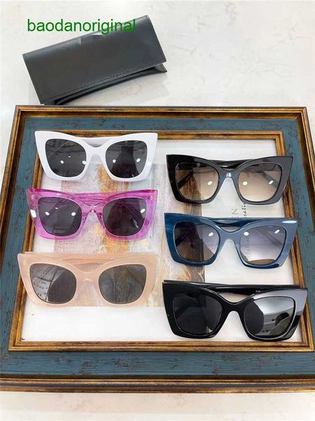 

sainte larurt designer sunglasses 2023 new slp ins windnet red same large frame thin face fashion sunglasses for women sl552, White;black