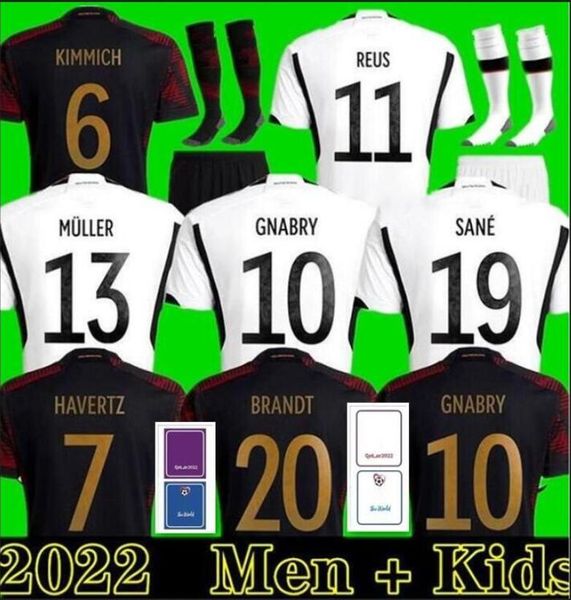 

2022 german #19 sane soccer jerseys 22/23 #6 kimmich #7 havertz #8 goretzka #9 fullkrug shirt #10 gnabry #11 gotze #13 muller #20 gunter wor, Black;yellow