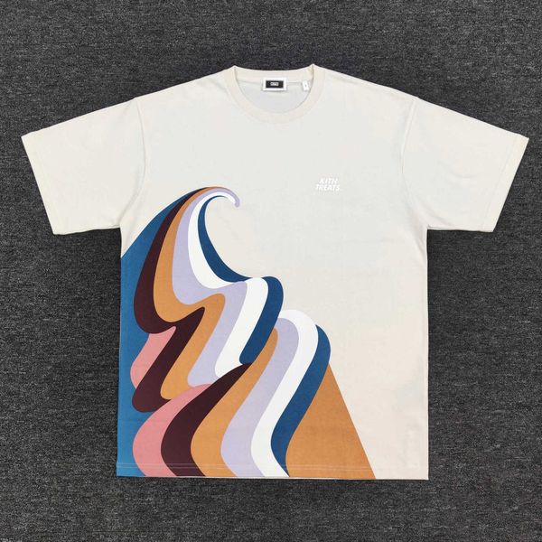 

men's t-shirt kith tokyo limited ice cream printed tee short sleeved, White;black