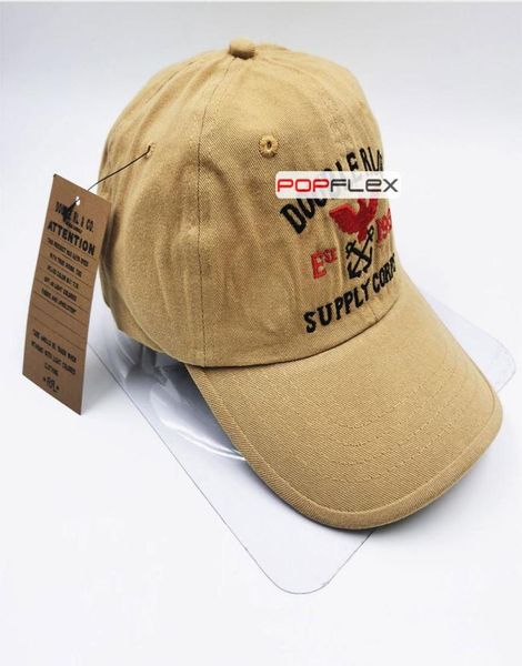 

khaki sports baseball hat double lightning thunderbird embroidered polo cap rrl hat vintage adjustable8100902, Blue;gray