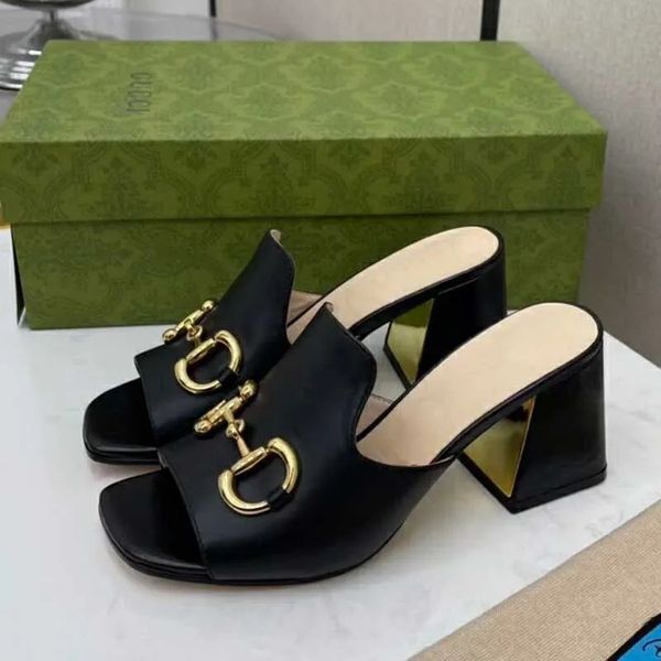 

beautiful women slippers summer all-match thick-heeled fashion sandals fairy style collocation skirt designer high heels casual designer scu, Black