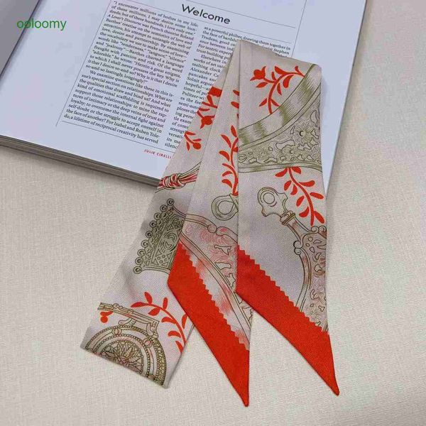 

hemres designer cravat holiday style printed small ribbons mulberry silk binding bag hair accessories 18m scarf twill strip efuu, Black;purple