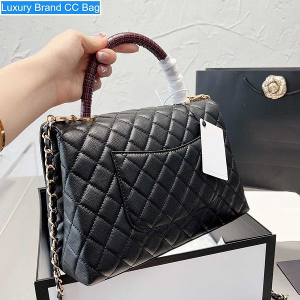 

tote cc totes totes selzburg ss bag mermaid pearl caviar calfskin classic quilted hardware chain luxury coco handle crossbody bags designer