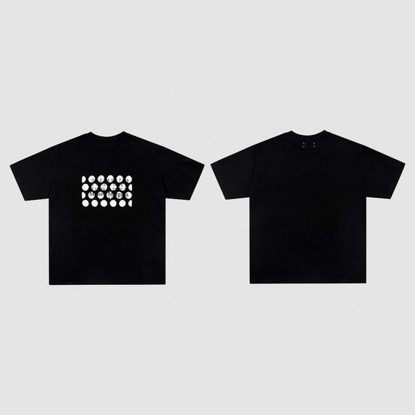 

men's plus tees & polos round neck embroidered and printed polar style summer wear with street pure cotton 1e2d, Black;brown