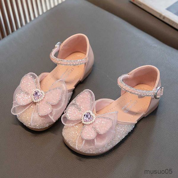 

sandals baby girls sandals 2023 summer kids princess shoes kids beach sandals children sequined rhinestone bowtie dance party shoes, Black;red