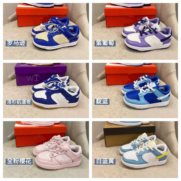 

2023 chunky kids running shoes outdoor athletic unc boys girls casual sneakers la blue walking fashion children sb dunks retro sneakers yout, Black