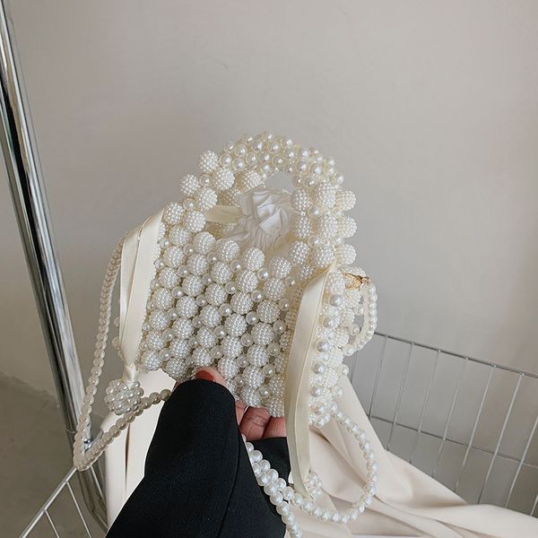 

handbags cute girls princess crossbody bags beads purses and handbags for women mini coin wallet pouch kawaii kids tote hand bags 230508, Black