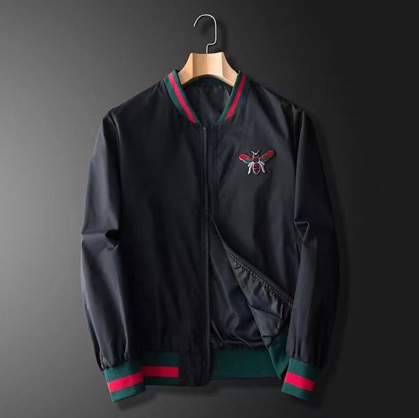 

designer mens jackets clothing france g brand sunscreen bomber jacket outerwear coat fashion hombre casual street coats, Black;brown