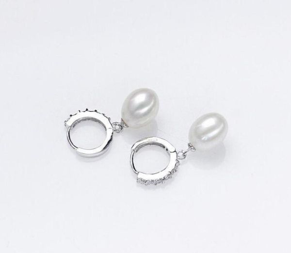 

genuine 89mm saltwater white pearl earring 925 sterling silver earring6232080