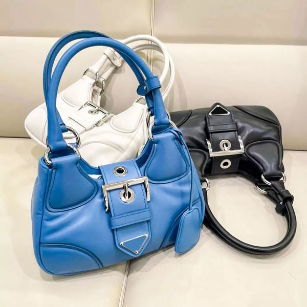 

handle half moon shoulder bags luxury genuine leather cross body tote handbag prad clutch bags womens mens designer triangle fashion gym toi