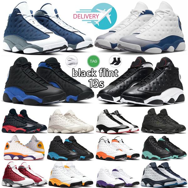

2023 jumpman 13 13s men basketball shoes hyper royal french blue linen island green obsidian bred midnight navy del sol barons gym mesh flin