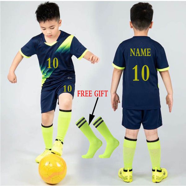 

sets/suits kids football jersey tracksuit child soccer sports uniforms girls boys play ball sportswear kits vest children's football su