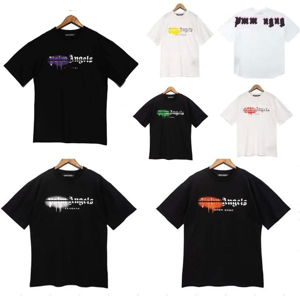 

2023 mens t shirts t shirt palms palmangel city designer alphabet limited inkjet graffiti letter printing men's women's sailboat s, White;black