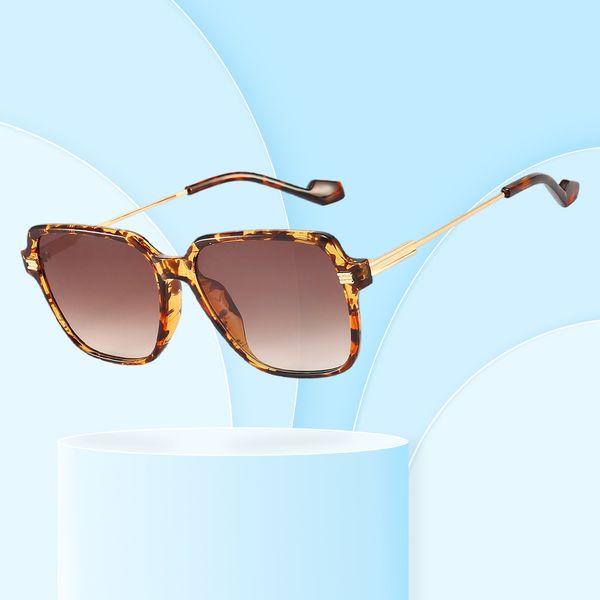 

niche design sunglasses full frame catwalk style women sunglasses 2023 european and american fashion ins street p square glasses uv400 polar, White;black