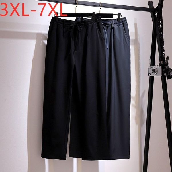 

pants new 2021 ladies spring autumn plus size long pants for women large loose casual black belt straight trousers 3xl 4xl 5xl 6xl 7xl