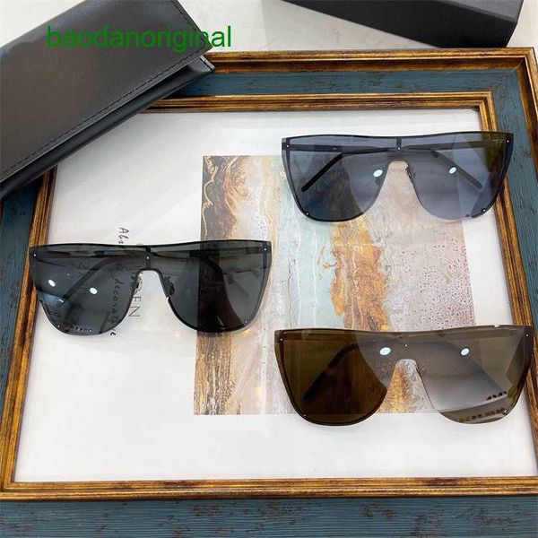 

sainte larurt designer sunglasses slpins fashion versatile onepiece lenses uv resistant same sunglasses sl1, White;black