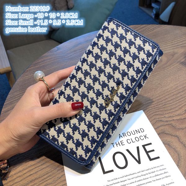 

factory wholesale ladies shoulder bags 2 elegant atmospheric plaid long wallet thickened printed leather mobile phone bag popular folding ca, Red;black