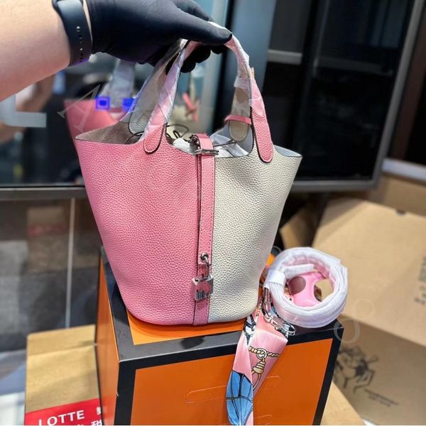 

7a quality women totes designers bag bags crossbody shoulder designer pochette handbags fashion bag luxury lock h bucket bag leather totes f