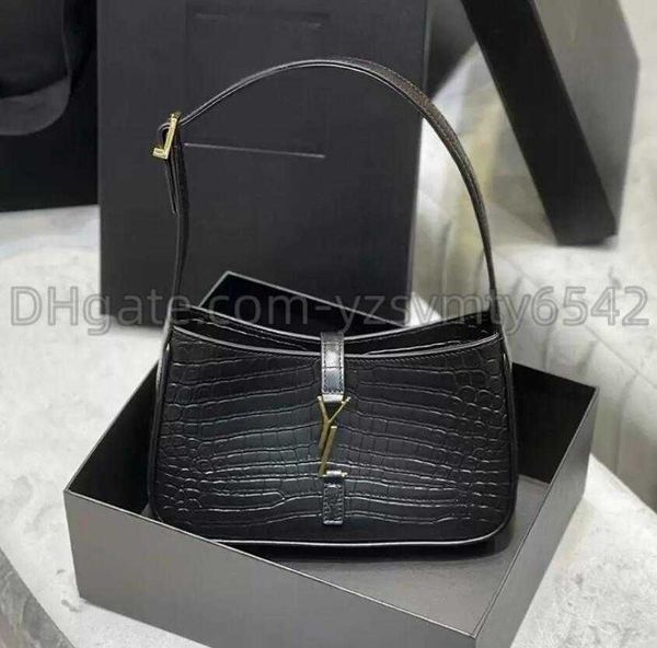 

quality armpit bags classic yves saint laurent leather designer handbags for ladies shoulder bags baguette multi-color fashion ysl bags whol, Black