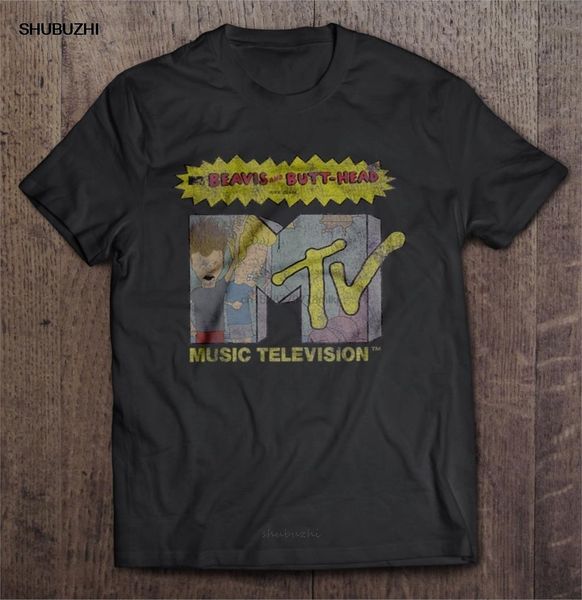 

men s t shirts beavis and butthead distressed mtv tshirts cotton tshirt men summer fashion t shirt euro size 230508, White;black