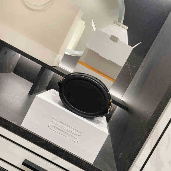 

oval cosmetic bags women handbag classic camera shoulder leather designer crossbody female drum purses 220302