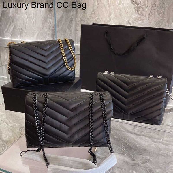 

real cc shoulder bags loulou fashion woman luxurys designers bags leather 7a quality handbags messenger crossbody chain shoulder bag totes l