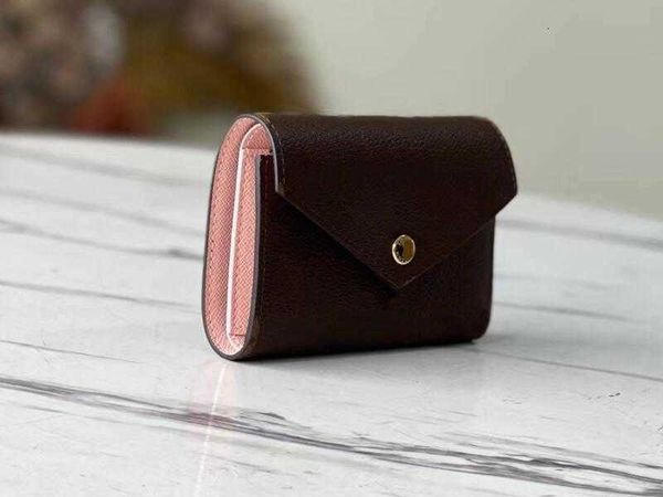 

2023 new 9a l bag wallets m62360 victorine momogran canvas wallet rose ballerine for women dust 4qyh 4qyh, Black