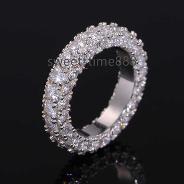 

selling classics design moissanite eternity ring silver jewelry silver jewellery