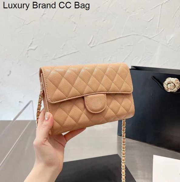 

fashion cc cross messenger body 5a handbag luxury designer bag bag crossbody classic quilted cf flap caviar cowhide 20cm genuine leather wom