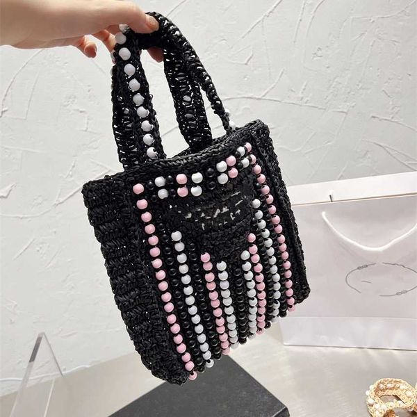 

20% off 2023 handbag ins new fashion handbag women's autumn easy to wear straw woven handheld small square bag
