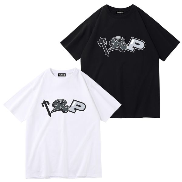 

trapstar t shirt 2023 mens trapstar t shirt short sleeve print outfit chenille tracksuit black cotton london streetwear letter t-shirts wome, White;black