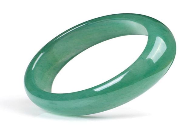 

5662mm women bangles natural dongling jade stone bracelets cuff for engagement dance party fine jewelry gifts 5919105, Golden;silver