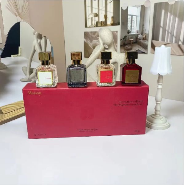 

factory direct masion baccarat 540 perfume set 4pcs *30ml rouge extrait de parfum men women fragrance long lasting smell spray parfum