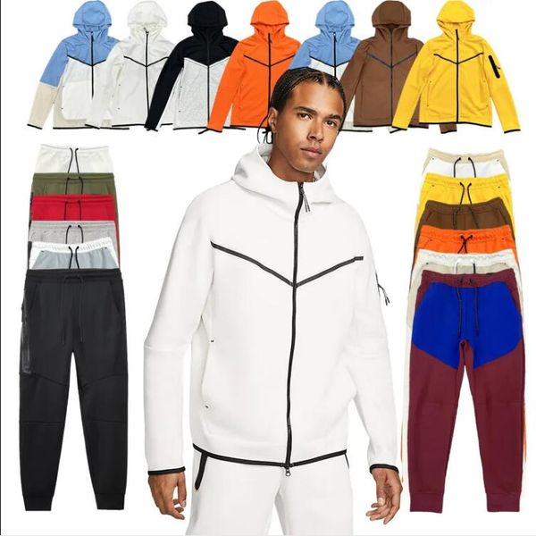 

pants mens tech fleeces designers hoodies jackets winter indoor fitness training sports pants space cotton trousers womens joggers running j, Black