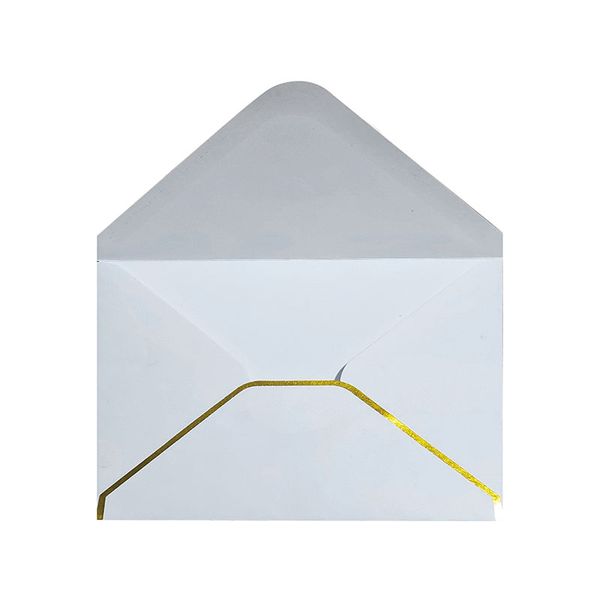 

packaging packaging paper office school a6 triangle gold plated white 50 pack