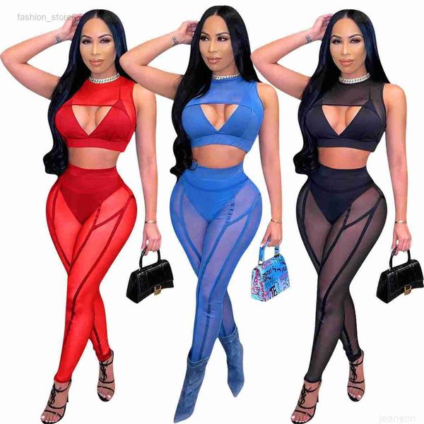 

designers women clothes 2023 summer new mesh stitched stripe casual slim fit pants fashion, White