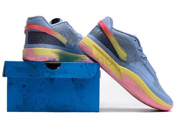 

kids ja 1 day one and morant scratch basketball shoes cobalt bliss mismatch phantom men women sports shoe size 4-12 2.5