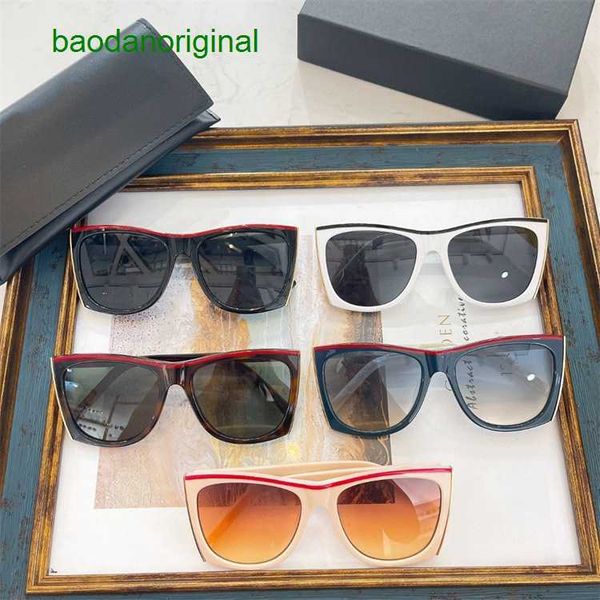 

sainte larurt designer sunglasses individualized color matching big frame black super women's ins net red same thin sunglasses sl539, White;black
